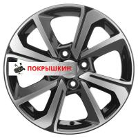 6*15 4*100 ET50 60,1 Khomen Wheels KHW1501 (Vesta) Black-FP