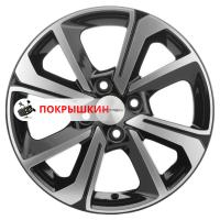 6*15 4*100 ET48 54,1 Khomen Wheels KHW1501 (Rio/Solaris) Black-FP
