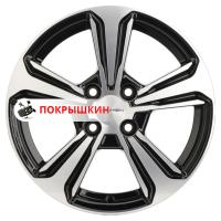 6*15 4*100 ET50 60,1 Khomen Wheels KHW1502 (Vesta) Black-FP