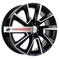 6*15 5*105 ET39 56,6 Khomen Wheels KHW1507 (Aveo) Black-FP