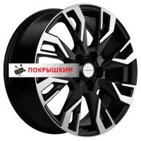 7*18 5*114,3 ET40 66,5 Khomen Wheels KHW1809 (Haval Dargo) Black-FP