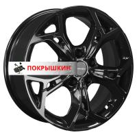 7*17 5*110 ET46 63,3 Khomen Wheels KHW1702 (Changan CS35/CS35 Pro) Black