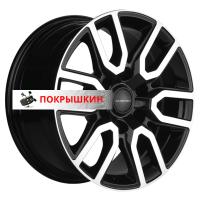 8*17 6*139,7 ET25 106,1 Khomen Wheels KHW1723 (LC Prado/Lexus GX) Black-FP