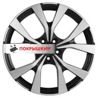 7*19 5*114,3 ET49 60,1 Khomen Wheels KHW1906 (Evolute i-SKY) Black-FP