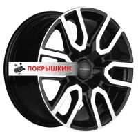 8*17 6*139,7 ET36 100,1 Khomen Wheels KHW1723 (Tank 300) Black-FP