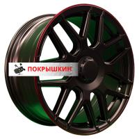8,5*19 5*130 ET38 66,6 PDW L5424 Satin Black Red Lip